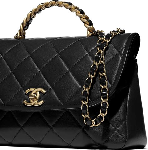 navy chanel flap gold|Flap bag, Shiny crumpled calfskin & gold.